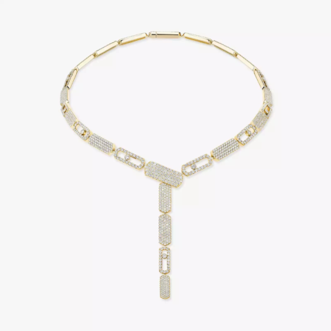 Imperial Move LM Pavé Tie Necklace
