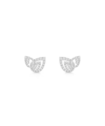 Joséphine Duo Éternel Earrings White Gold, Diamonds