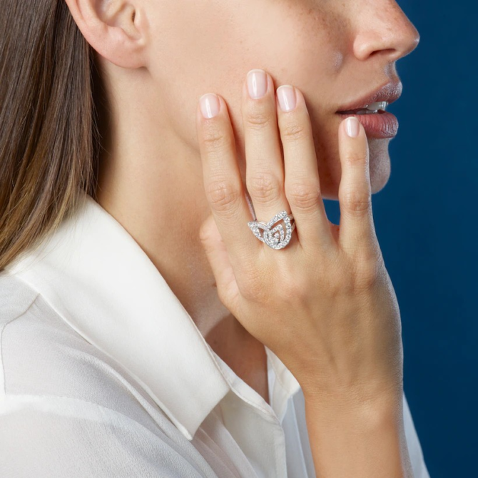 Joséphine Duo Éternel Ring White Gold, Diamonds