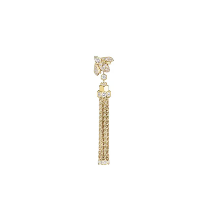 Bee de Chaumet Pompon Earrings Yellow Gold, Diamonds