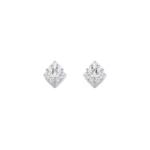 Joséphine Éclat Floral Earrings White Gold, Diamonds