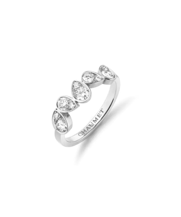 Joséphine Ronde d'Aigrettes Ring White Gold, Diamonds