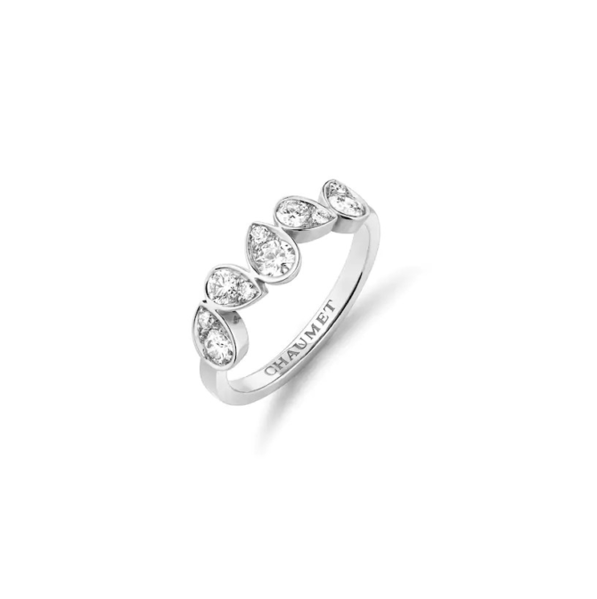 Joséphine Ronde d'Aigrettes Ring White Gold, Diamonds