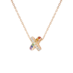 Jeux de Liens Pendant, Rose Gold