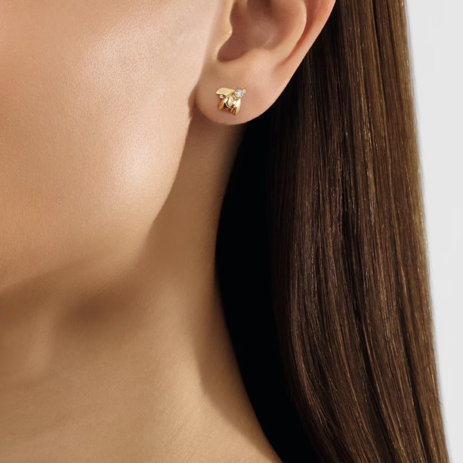 Bee de Chaumet Earring Yellow Gold, Diamond