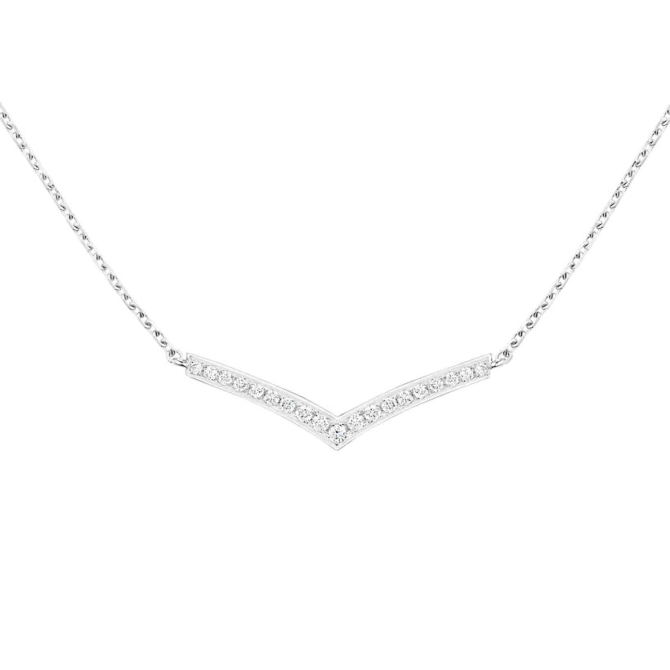 Joséphine Aigrette Pendant White Gold, Diamonds