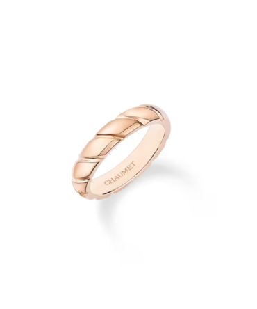 Torsade de Chaumet Wedding Band, Rose Gold