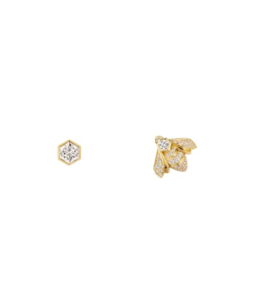 Bee de Chaumet Earrings Yellow Gold, Diamonds