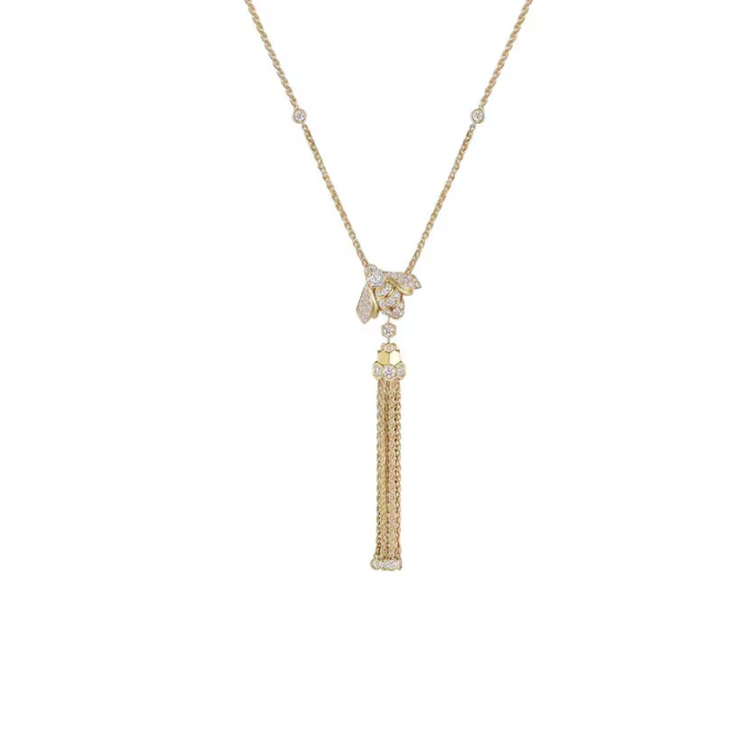 Bee de Chaumet Pompon Pendant Yellow Gold, Diamonds