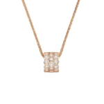Bee de Chaumet Medium Model Pendant Rose Gold, Diamonds