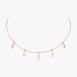 Move Uno Drop Pendant Choker Diamond Necklace