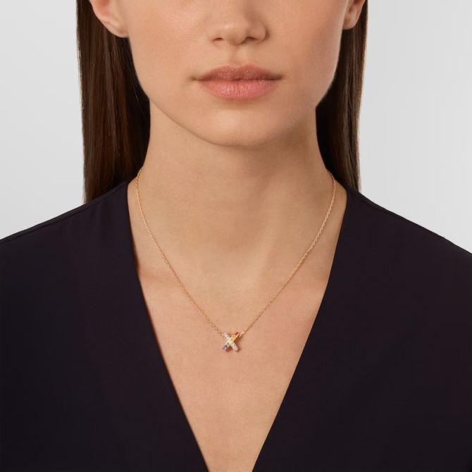 Jeux de Liens Pendant, Rose Gold