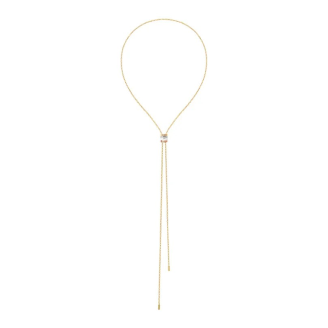 Quatre White Edition Tie Necklace, Large Model