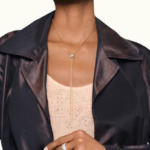 Quatre White Edition Tie Necklace, Small Model - Image 2