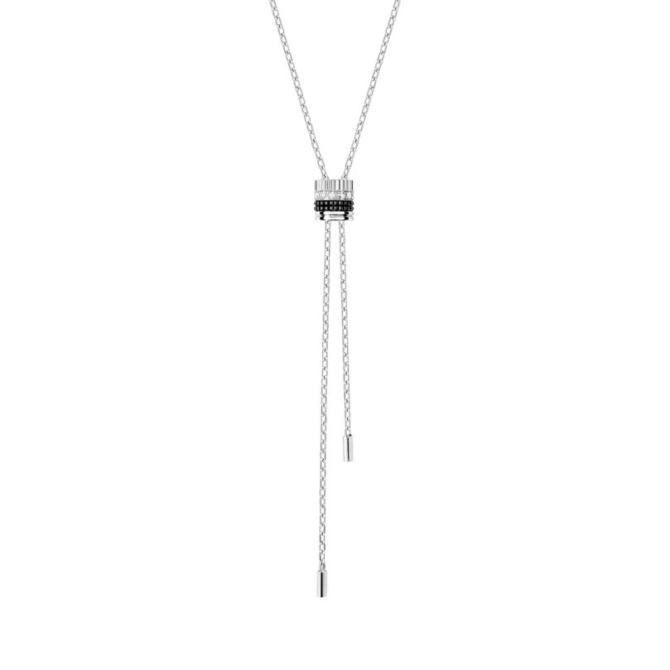 Quatre Black Edition Tie Necklace, Small Model