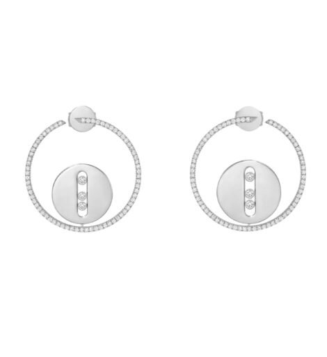 Créoles Lucky Move Earrings White Gold, Diamonds