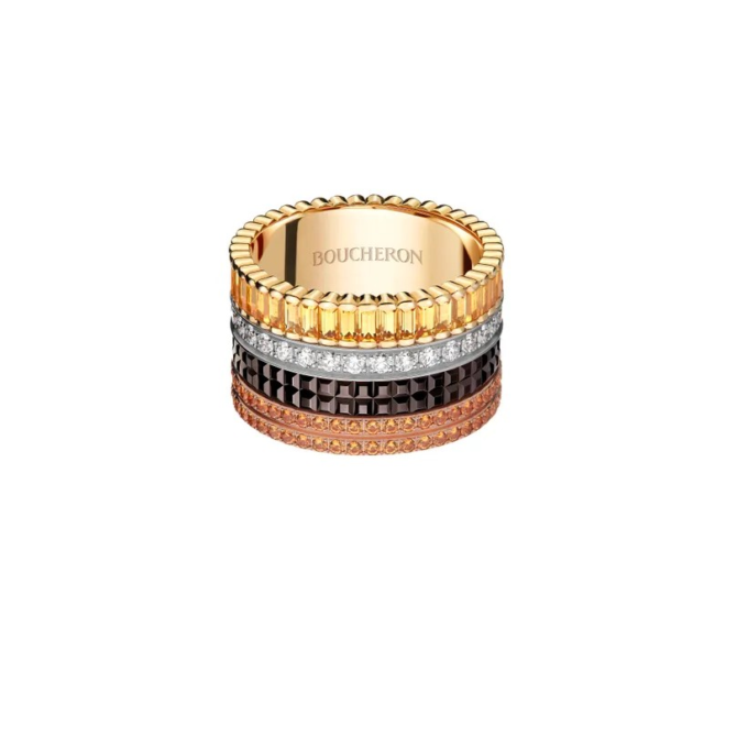 Quatre Classique Large Ring