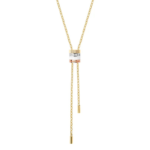 Quatre White Edition Tie Necklace, Large Model