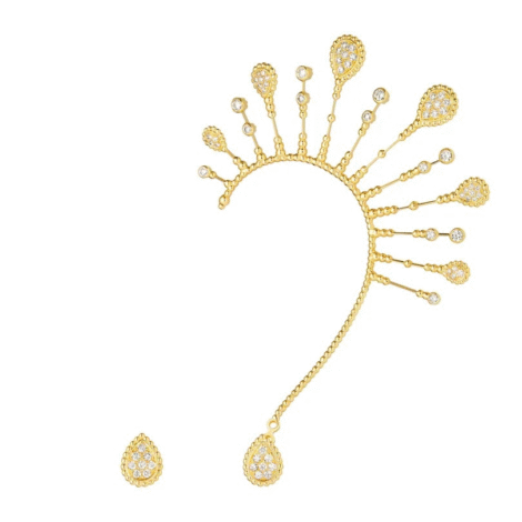 Serpent Bohème Solarité Asymmetrical Stud Earring