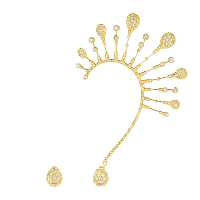 Serpent Bohème Solarité Asymmetrical Stud Earring