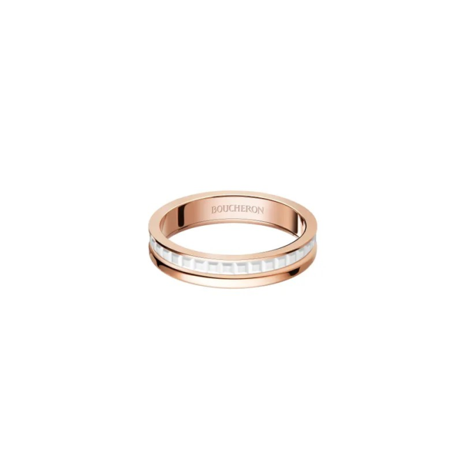 Quatre White Edition Wedding Band