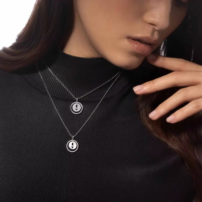 Lucky Move PM Pavé Necklace