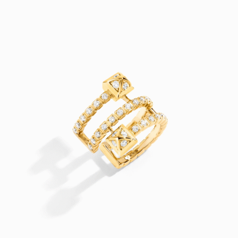 Cleo Lotus Full Diamond Twist Ear Cuff (Single R)