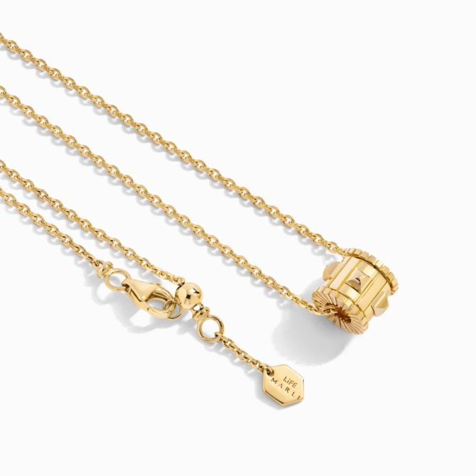 LIFE Gold Spinning Pendant Necklace
