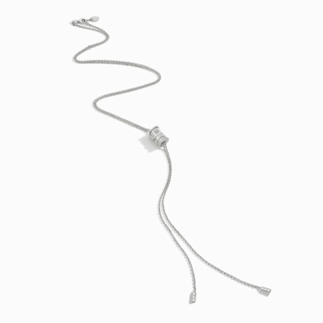 LIFE Full Diamond Spinning Cravat Necklace