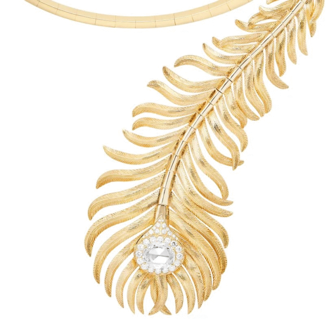 Necklace Plume de Paon