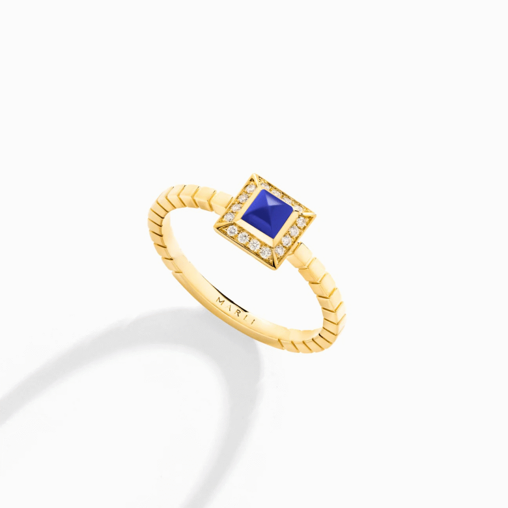 Cleo Lotus Pavé Ring