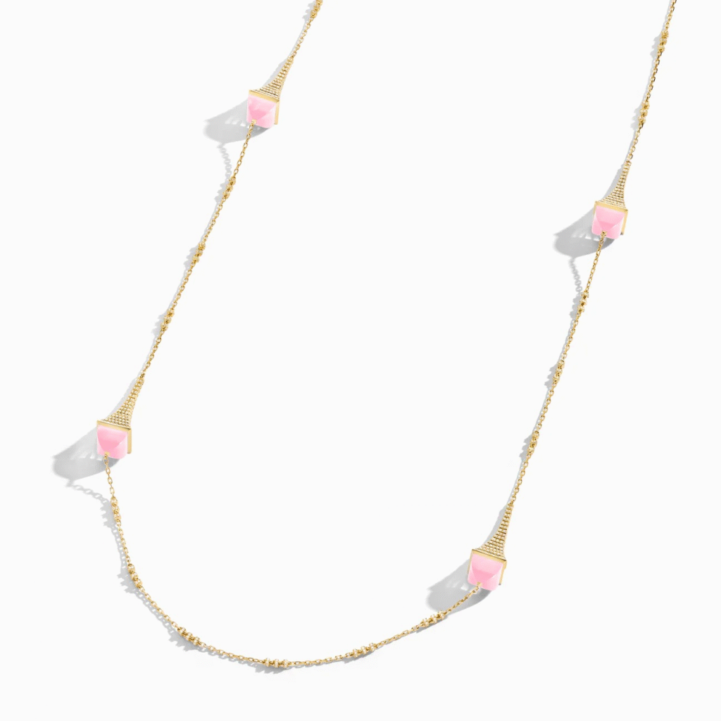 Cleo Rev Diamond Long Chain Necklace