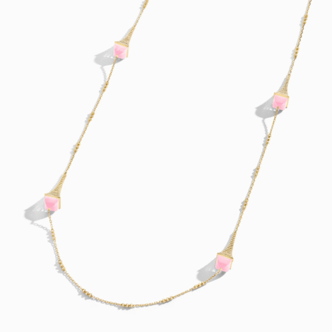 Cleo Rev Diamond Long Chain Necklace