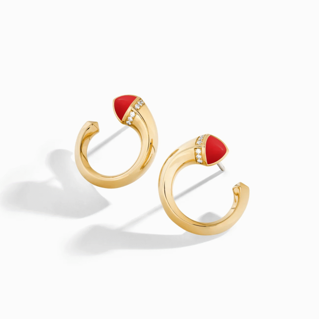 Cleo Venus Gold Stud Earrings