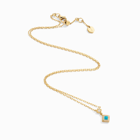 Cleo Lotus Pavé Pendant Necklace
