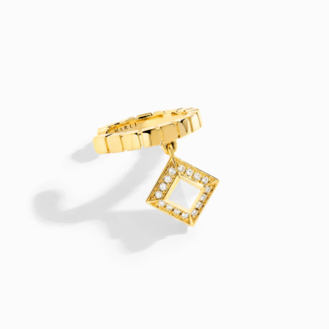 Cleo Lotus Pavé Charm Ear Cuff (Single L)