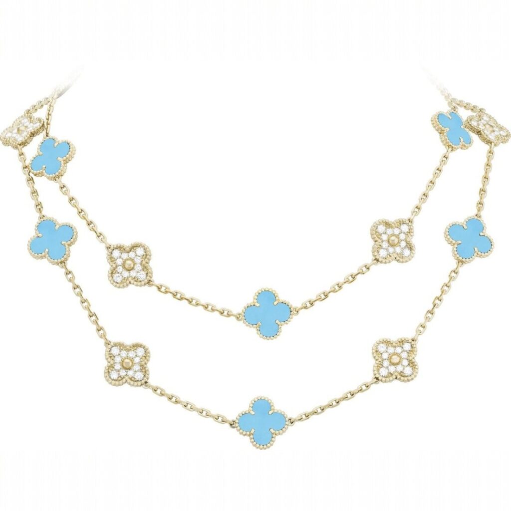 Vintage Alhambra Long Necklace, 20 Motifs