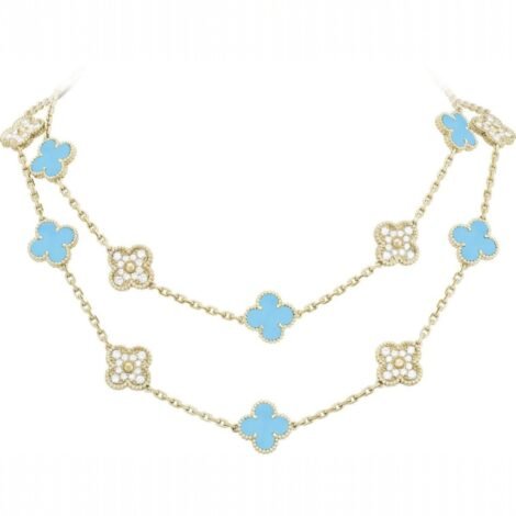 Vintage Alhambra Long Necklace, 20 Motifs