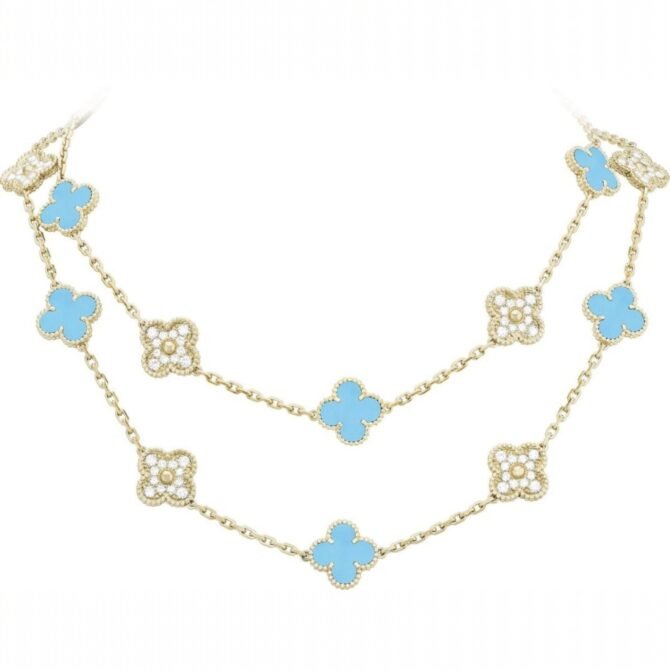 Vintage Alhambra Long Necklace, 20 Motifs