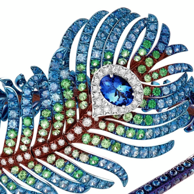 Plume de Paon Bracelet