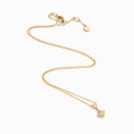 Cleo Lotus Full Diamond Pavé Pendant Necklace