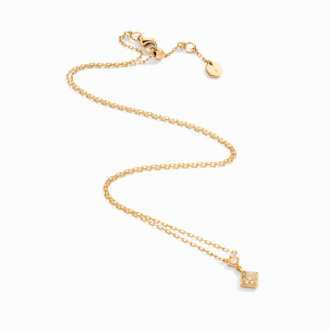 Cleo Lotus Full Diamond Pavé Pendant Necklace