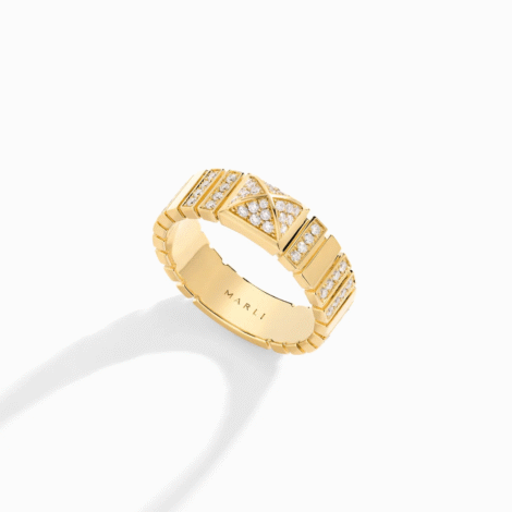Cleo 2 Link Full Diamond Ring