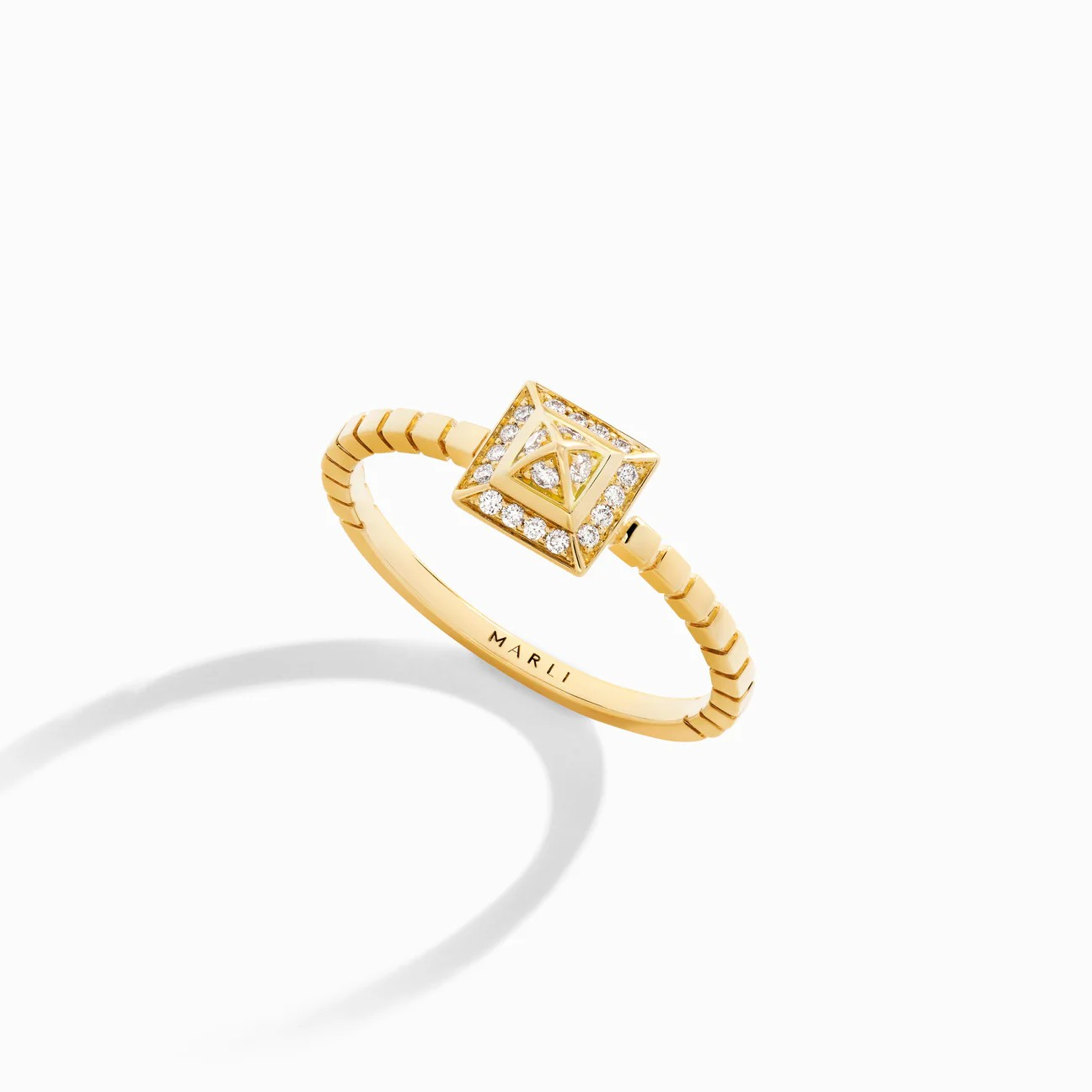 Cleo Lotus Full Diamond Pavé Ring