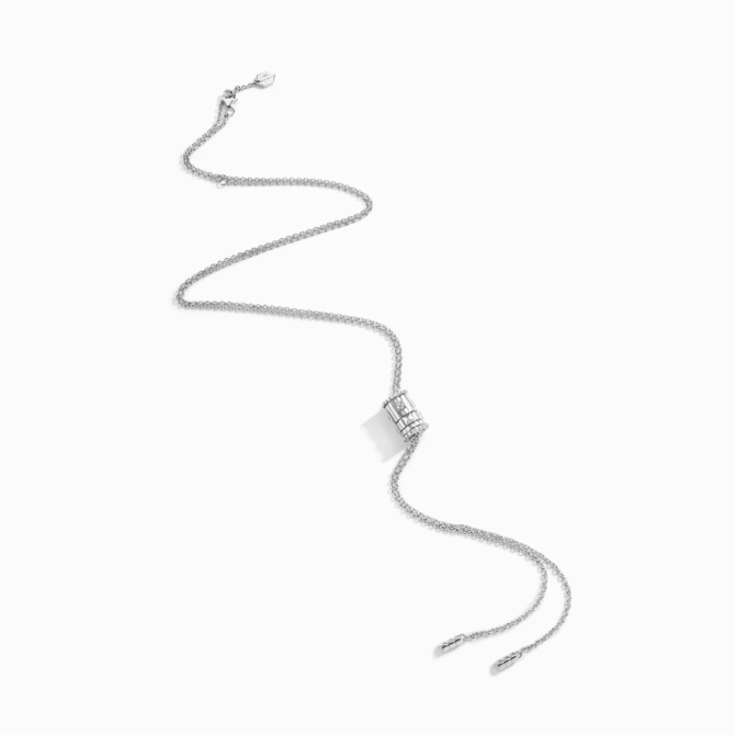 LIFE Full Diamond Spinning Cravat Necklace
