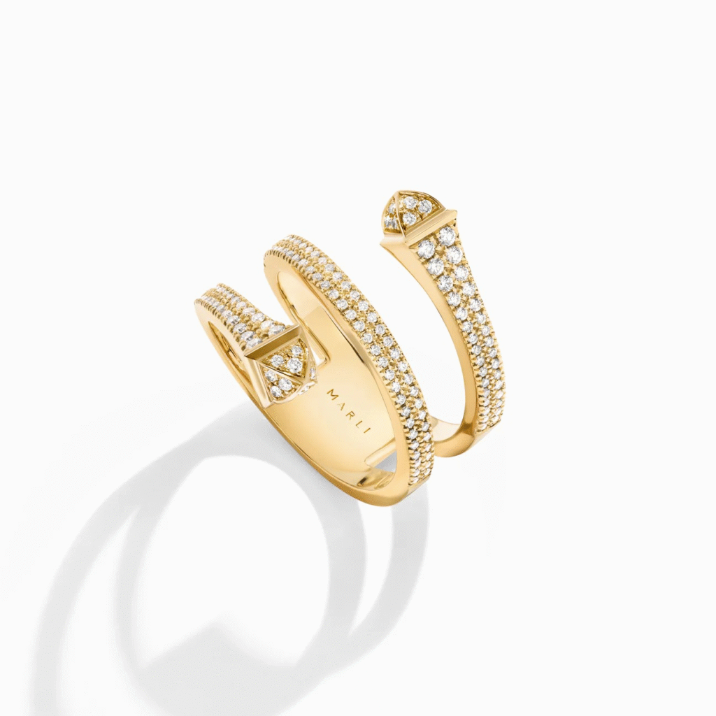 Cleo Full Diamond Twist Ring