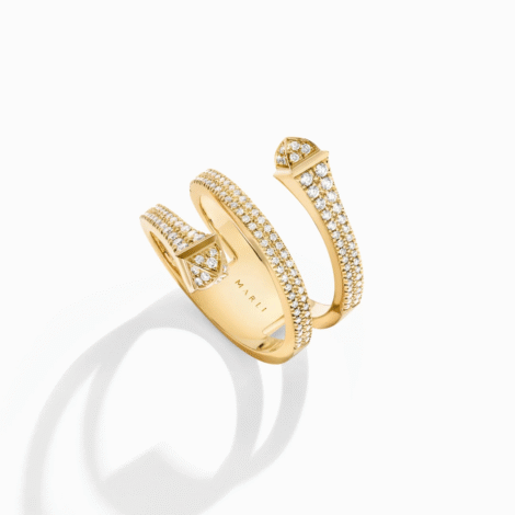 Cleo Full Diamond Twist Ring