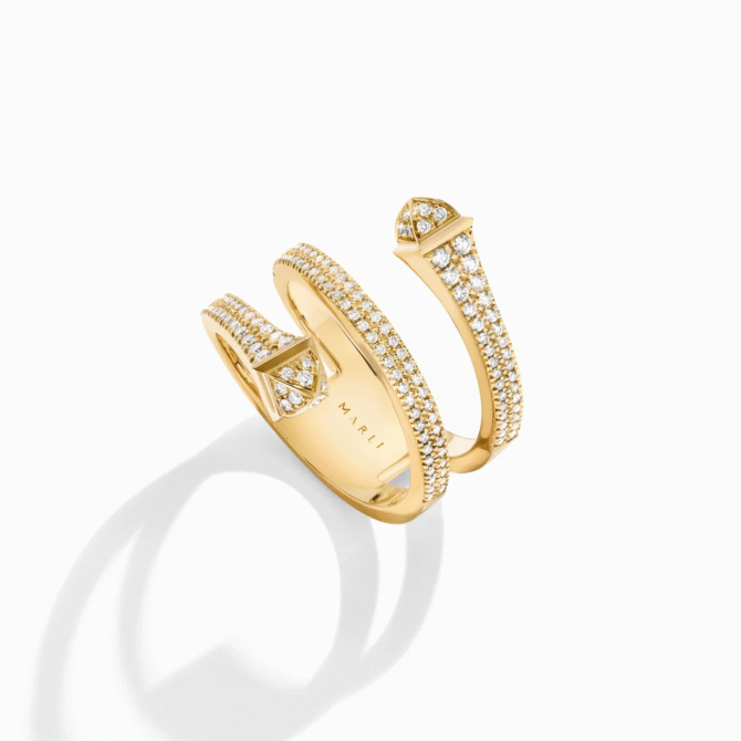 Cleo Full Diamond Twist Ring