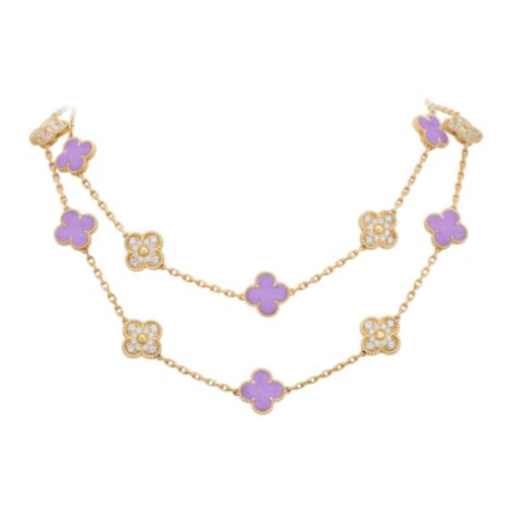 Vintage Alhambra Long Necklace, 20 Motifs