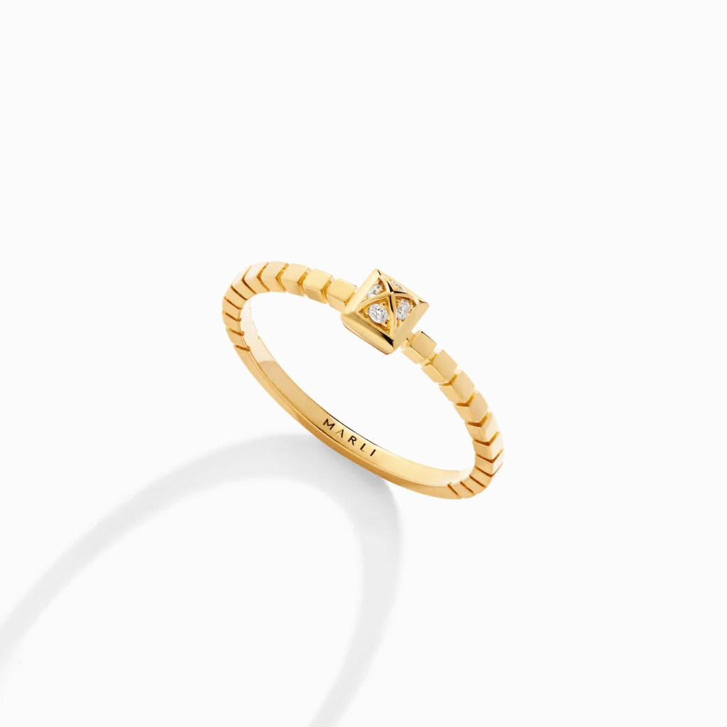 Cleo Lotus Full Diamond Ring